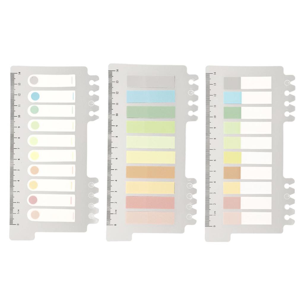 3set Index Tabs Morandi Color Safe Adhesive Retro Cute Style Paper PET Lightweight Portable Page Marker Bookmarks