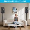 BQKOZFIN Speaker Height Speaker 10kg Load Includes Japanese Black of Stands, 80-106cm, Mounts, Capacity, Instructions, [Set 2]