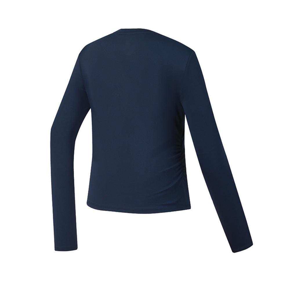 Fila Tennis Fashion Personality Classic Simple Retro Sports Training Comfortable Long Sleeve T-Shirt Women tops Sky-Blue A11W613215FBU