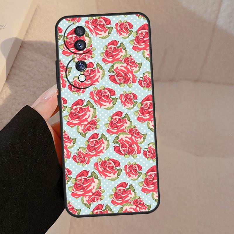 

Floral Chic Roses Tulips Garden Case For Honor Magic 5 Lite Pro 50 70 90 8X 9X X6 X7 X8 X9 Honor X6a X7a X8a X9a X9b Cover Honor X6