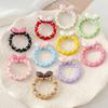 Macaron Colored Bow Hair Tie & Beaded Phone Chain Accessories - Cute & Stylish DIY