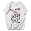 Men T Shirt Kitty Biscuits We Knead Em You Need Em Cat Lover Baking Pops Y2K Graphic Crewneck Unisex Clothing T Shirts