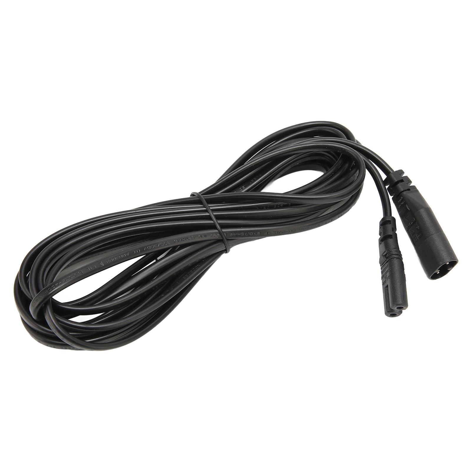 

Кабель живлення IEC320 C8 до IEC320 C7 Термостійкий Зносостійкий Водонепроникний Адаптер Подовжувальний Кабель 16.4 фути