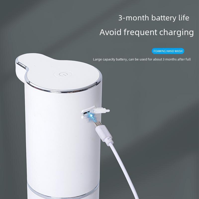 Rechargeable Automatic Foaming Soap Dispenser with Adjustable Foam Settings