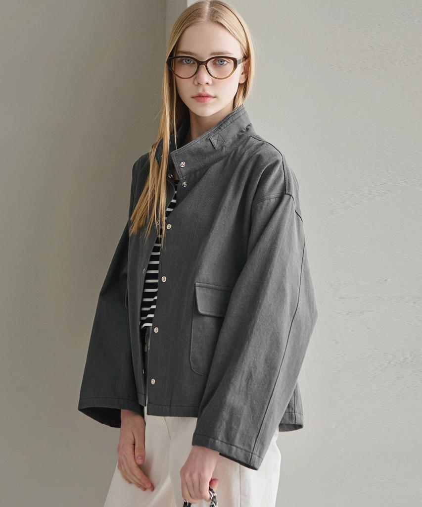 Lusida Haflin Cotton Washed Jacket_2 Colors