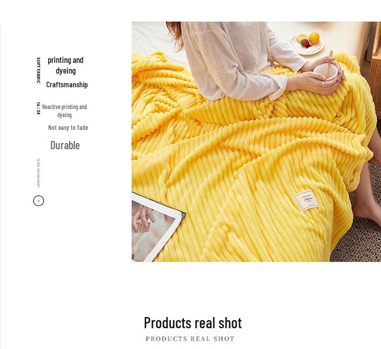 Magic Flannel Coral Fleece Blanket: Thick, Warm, and Versatile Gift