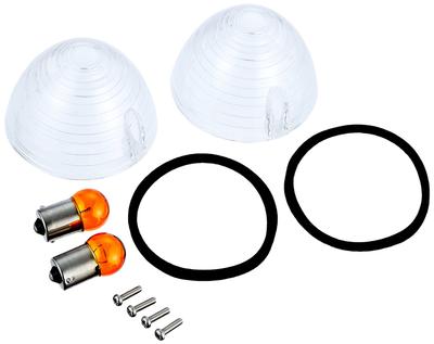 Kitaco 807-1015000 Turn Signal Lens Set (Front/Rear), Clear, Sharie 50, Shally 70, Ducks 70,