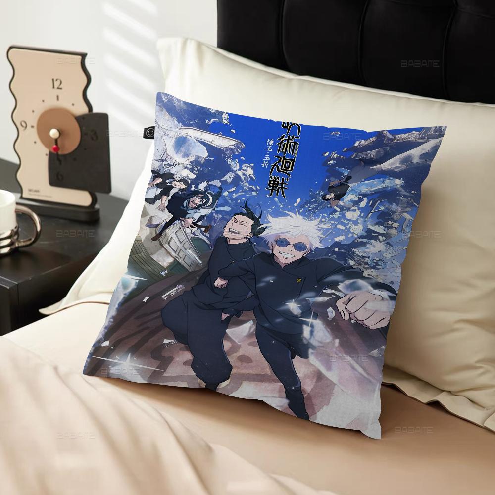 Anime Gojo And Geto Cushion Cover Pillow Cover Decor Pillowcase Printed Cushion Case For Couch