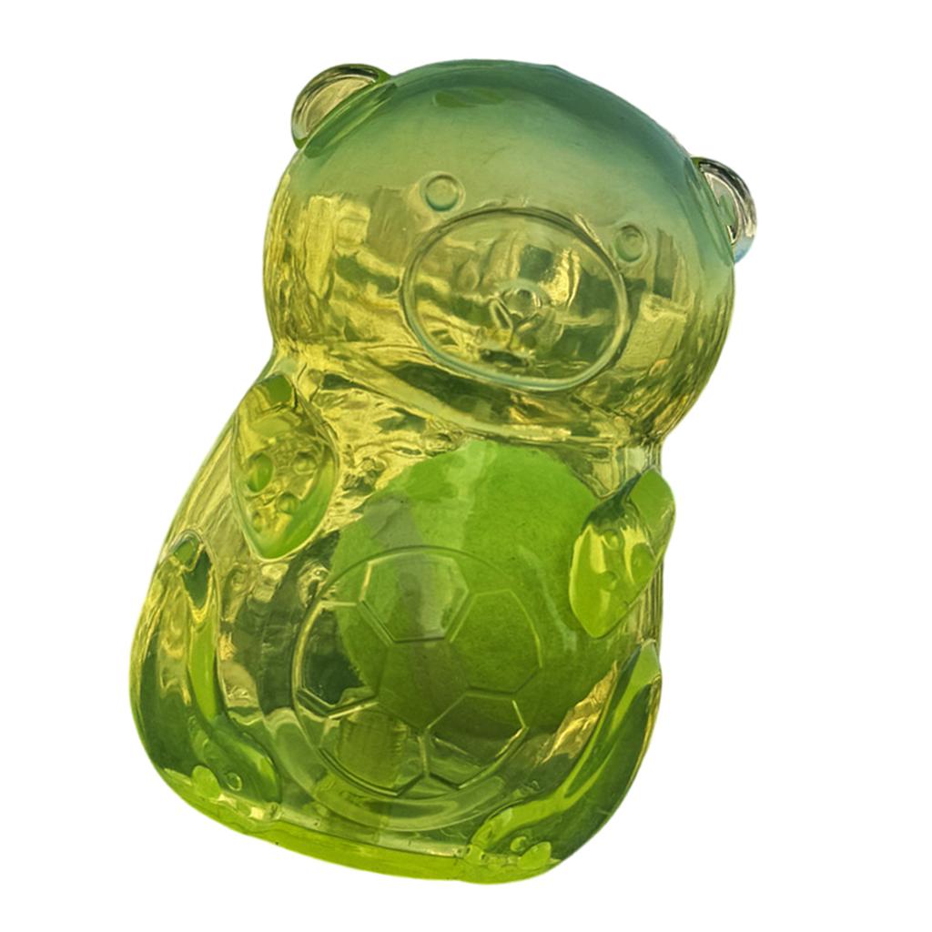 Cartoon Bear Food Leaking TPR Pet Dog Toy Balls Treats Toy For Indoor And Outdoor Fun Great For Boredom Dogs Home Use