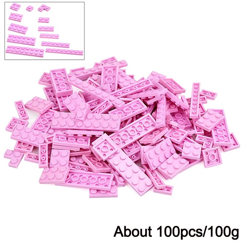 DIY Creative Thin Building Blocks Figures Bulk Sets City Classic Smooth Thick Construction Bricks Assembly Educational Kid Toys