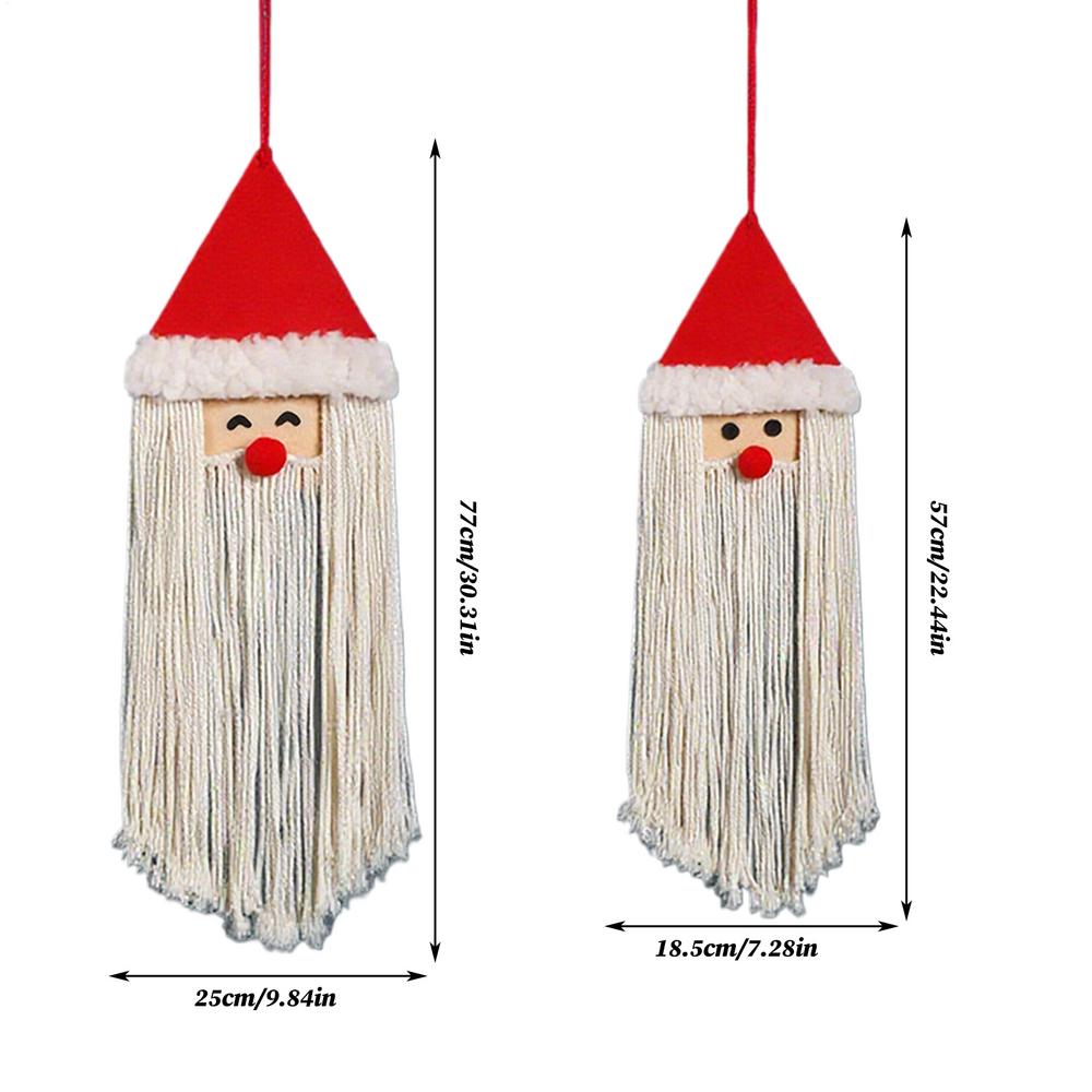 Macrame Decor Christmas Modern Decorations 2 Pieces Boho Tapestry For Home Living Room Bedroom Apartment Dorm Nursery Entryway