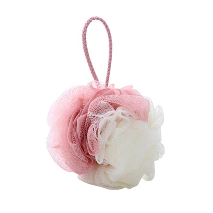 Dual-Color Exfoliating Bath Ball - Fine Mesh for Rich Lather and Versatile Use