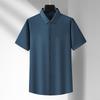 Dibinzhe Men's Plus Size Solid Short Sleeve Shirt