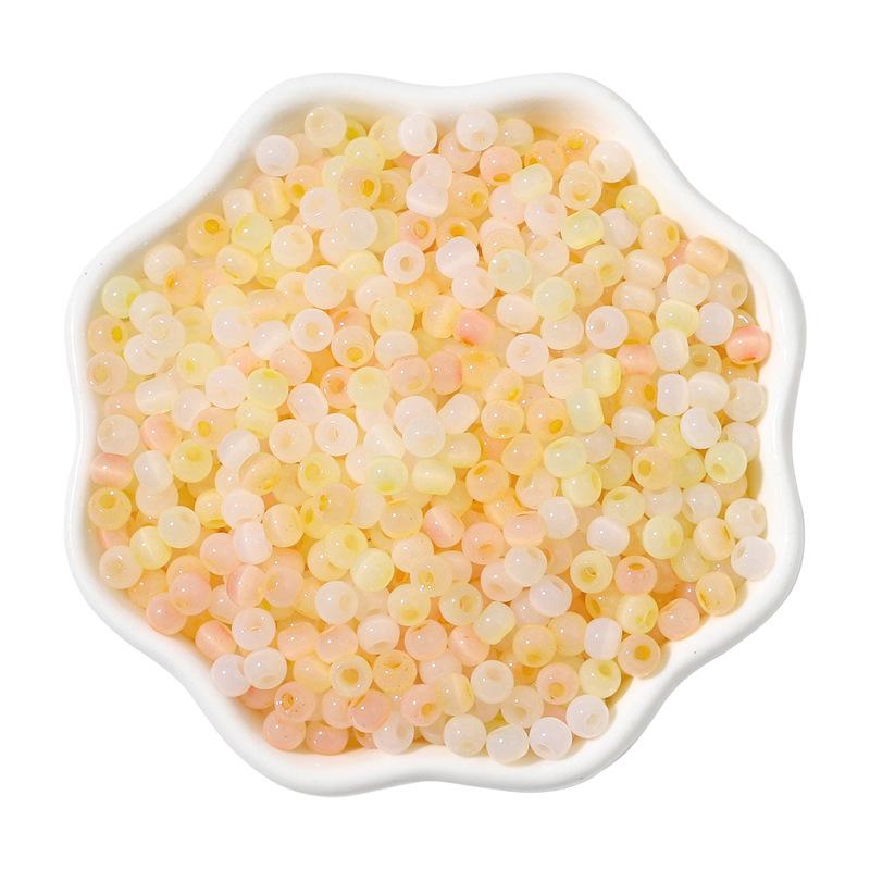 4mm kocie oko jadeitowe szkło lodowe koraliki ryżowe koraliki luźne diy ręcznie robione bransoletka naszyjnik akcesoria