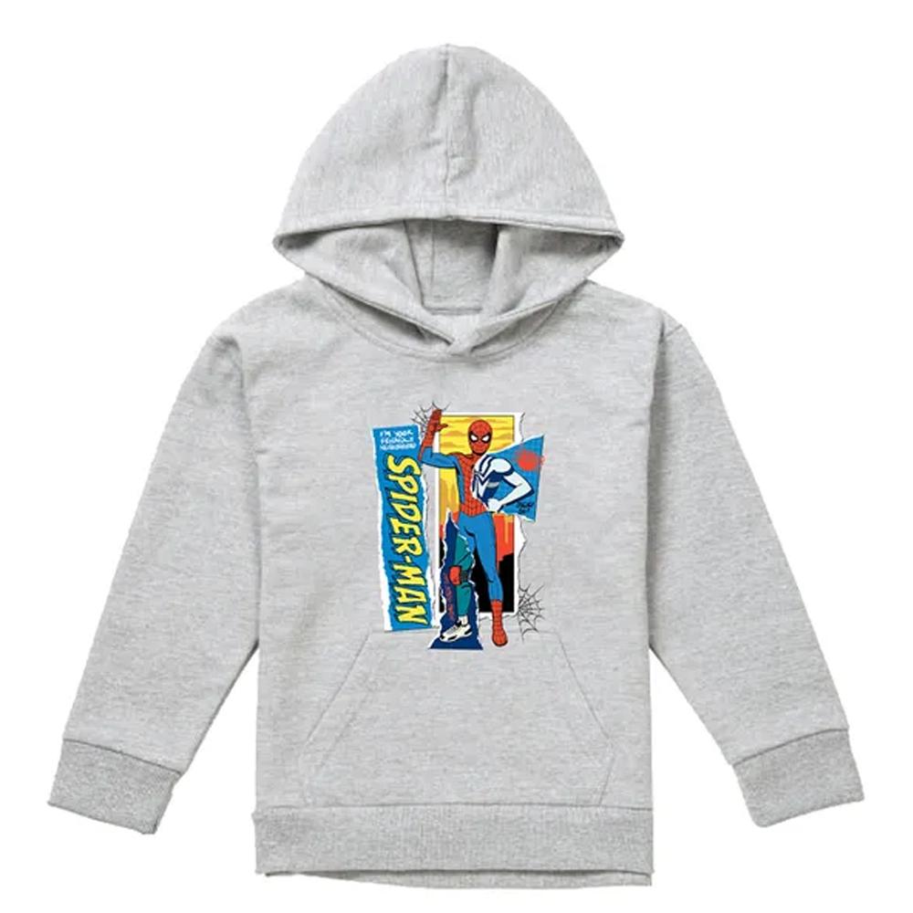 Spider-Man Childrens/Kids Friendly Neighborhood Scrapbook Pull Over Hoodie