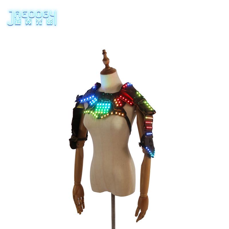 LED Cyberpunk Shawl Vest for Halloween and Cosplay Events