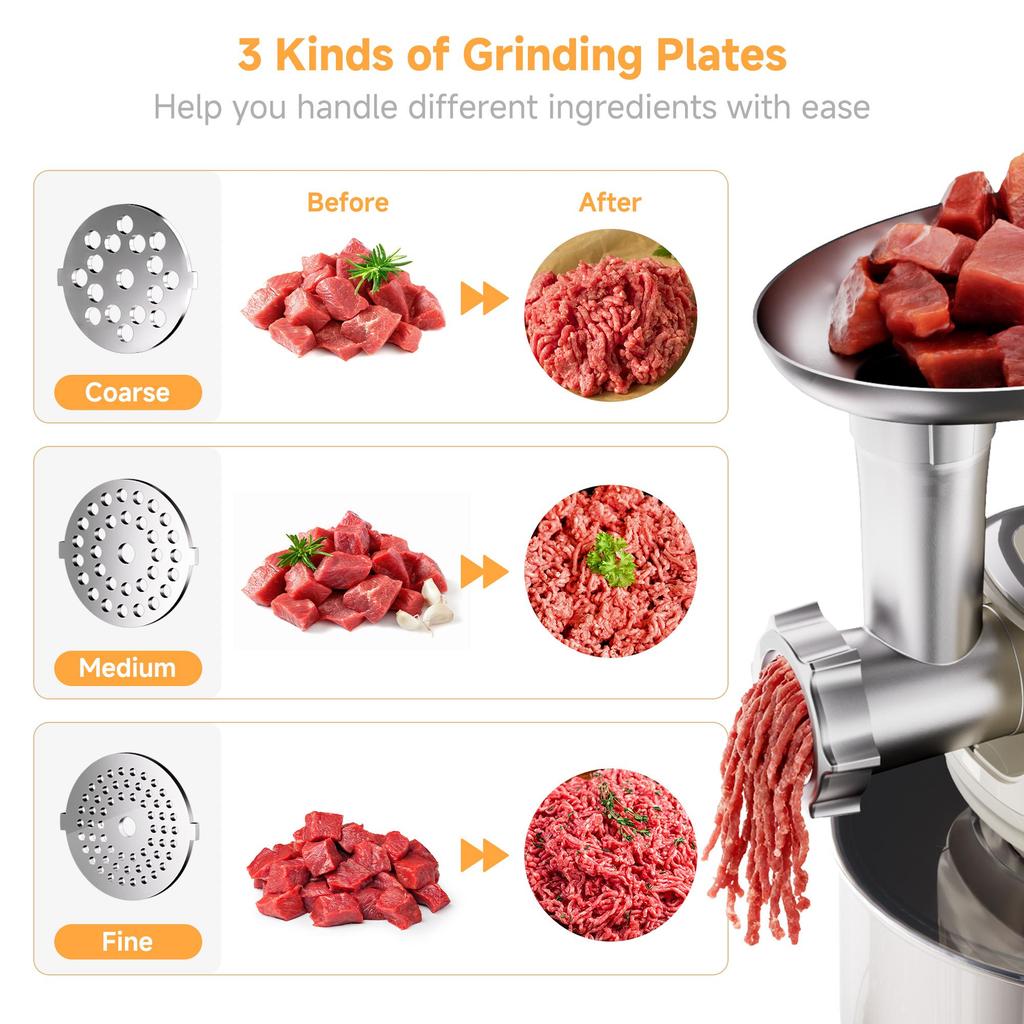 Biolomix BM606E Stand Mixer,1200W 7L Large Bowl OLED Touch Display Electric Kitchen Mixer