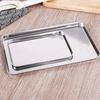 Stainless Steel Anti-rust Fruit Plate Rectangle Baking Tray Loaf Pan Cake Dish Cookie Sheets