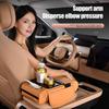 Car Armrest Box Faux Leather Armrest Organizer Mat Center Console Cover Side Pockets Cup Holder Center Console Storage Box