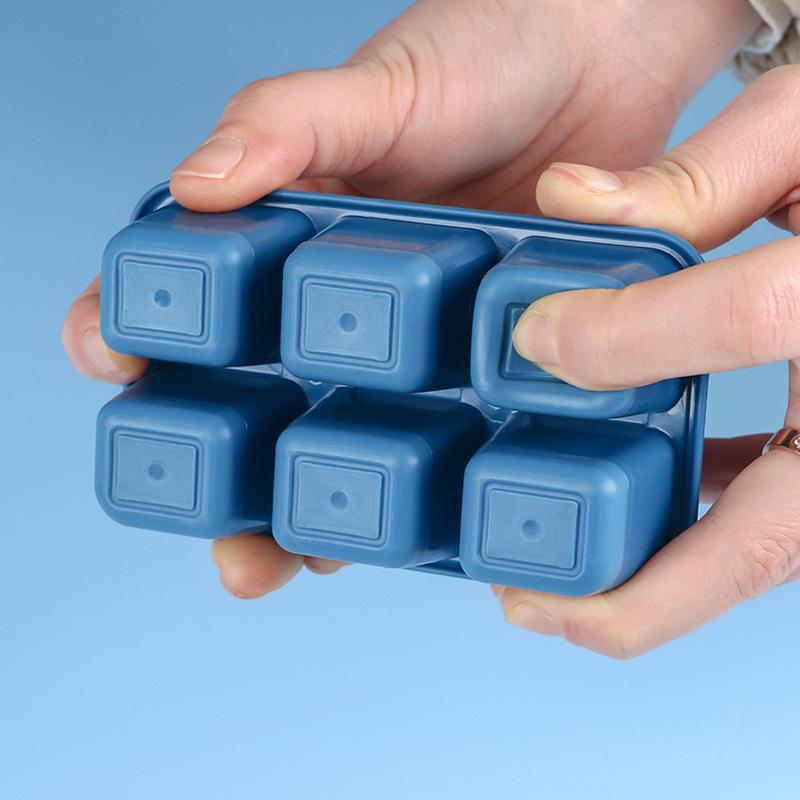 Silicone Ice Cube Tray with Lid for Quick Freezing In Home Refrigerator