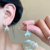 Exquisite 925 Silber Zirkon Fischschwanz Ohrringe: Leichter Luxus Feenstil