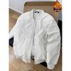 Men's American Style Thickened Flight Jacket for Autumn and Winter - Cotton Padded, Clean Fit Baseball Coat