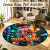 Round Rug Custom NameOne Piece Pattern Non Slip Carpet Home Floor Decor
