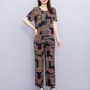 Summer Two Piece Sets for Women Tops and Wide Leg Pants Sets Casual Women Blouses