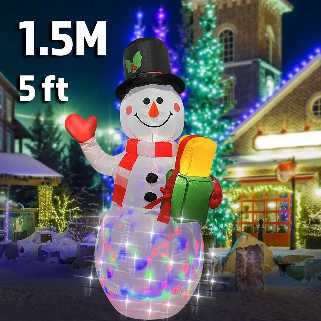 210cm Giant Nutcracker Soldiers Inflatables Christmas Decoration 2026 LED Light Blow Up Outdoor Garden Statues New Year Decor