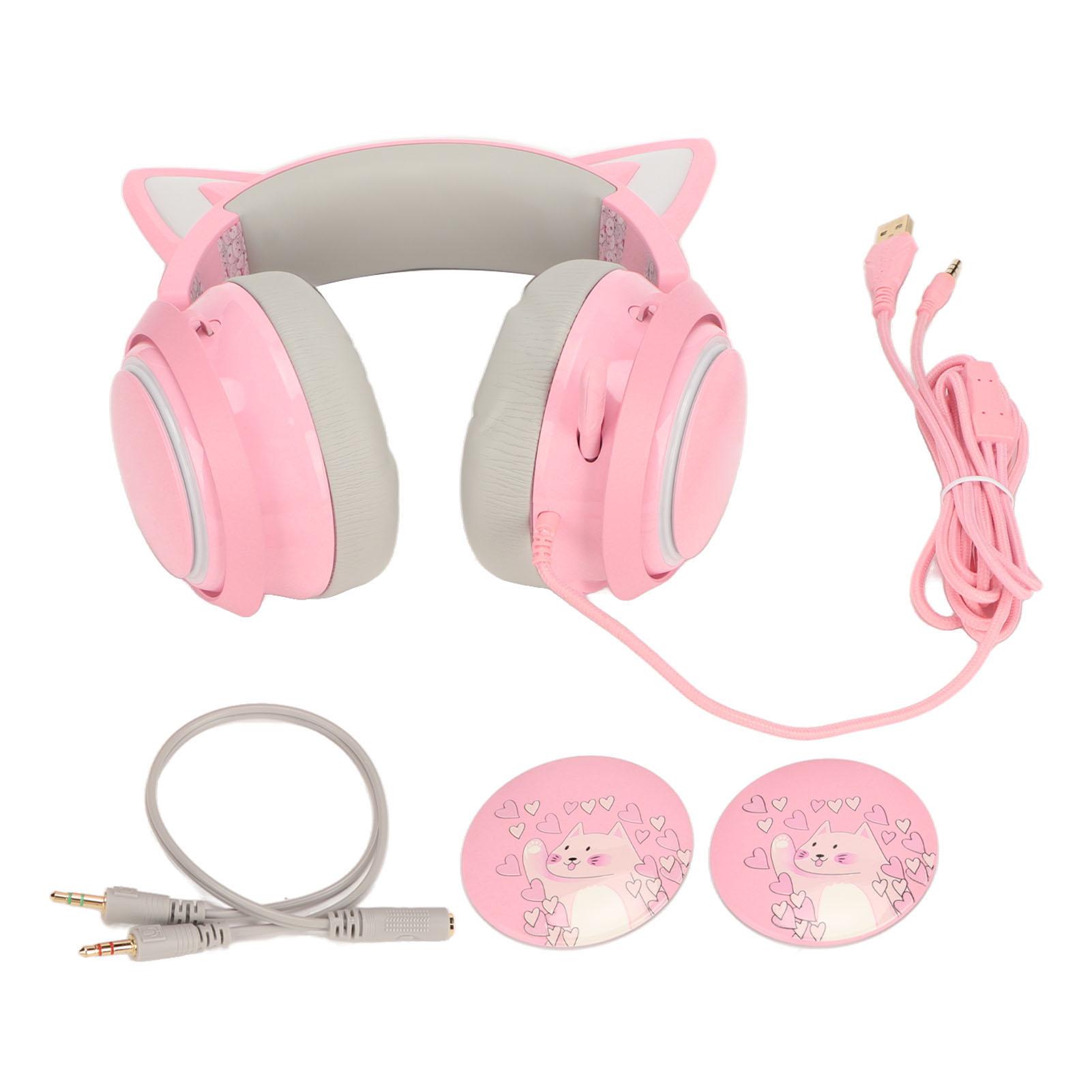 

Игровая гарнитура Cat Ear Headphone 3 Sound Effect Эргономичные с микрофоном для детей и взрослых