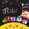 4 Books Rainbow Scratch Paper Art Notebooks Scratch Note Pads Rainbow Black Scratch Off Note Sheet for Boys Girls Birthday Gift