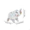 Elephant Figurine Animal Sculpture Family Friends Gift Table Centerpoece for Bookshelf