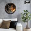 Vintage Retro Cat Metal Wall Sign 8 Inch Round Aluminum Plaque Home Bar Cafe Indoor Outdoor Decor