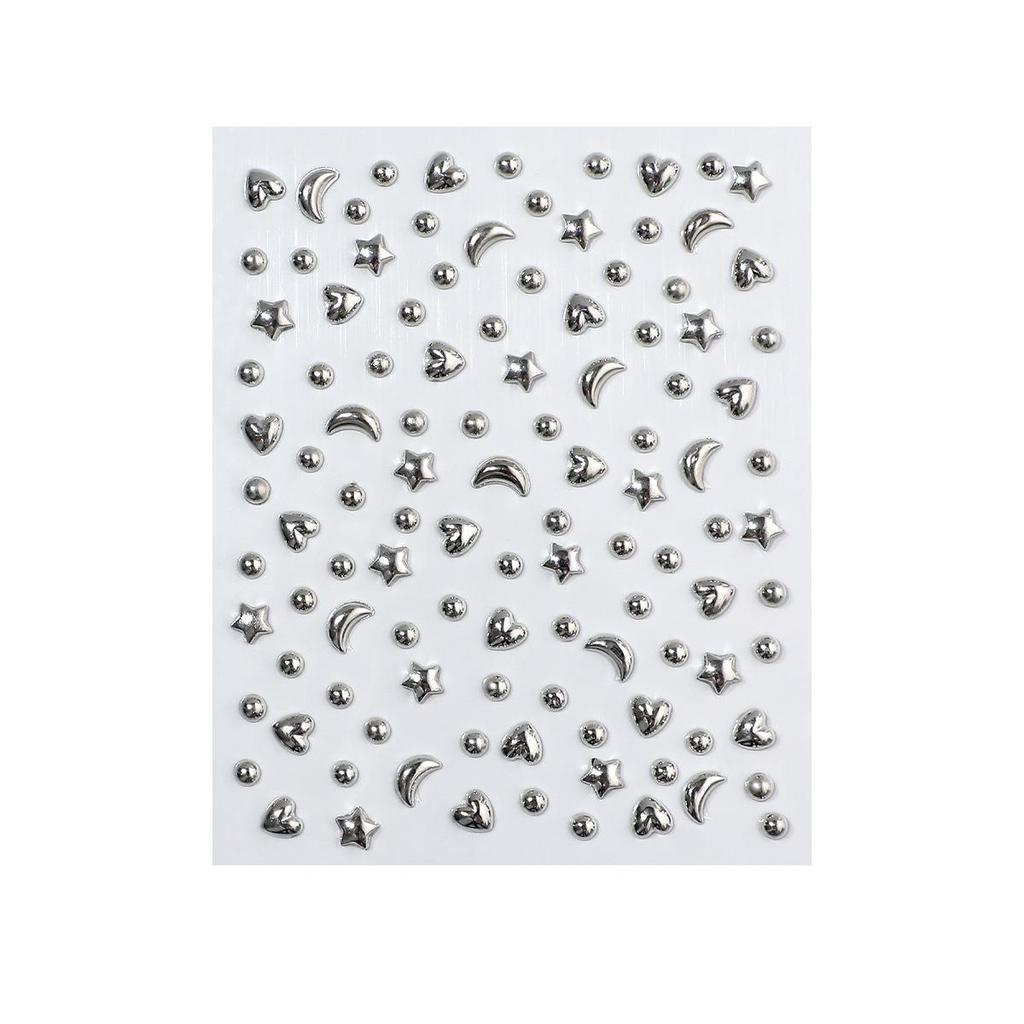 Self-Adhesive Facial Ornaments: No-Punch Free Eyebrow, Nose, Lip, and Earring Stud Stickers