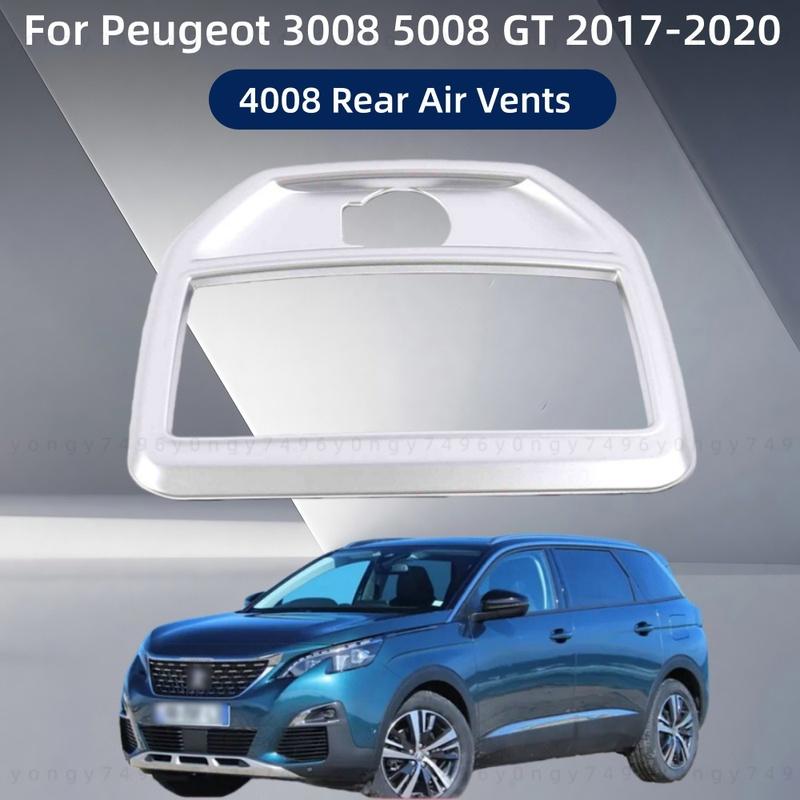 Car Upgrade Stickers 4008 Rear Air Vents For Peugeot 3008 5008 GT 2017 2018 Modification Decoration Accessories