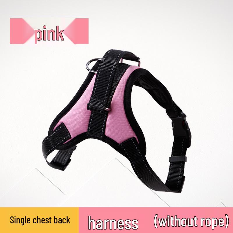 Reflective Rope Dog Leash & Harness for Small, Medium, Large Breeds