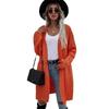 Fashion Fall and Winter New Arrival Solid Color Fashion Elegant Knitting Knitwear Sleeve Open Cardigan Sweater Outwear Female Sweater