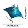 1pc Ocean-Inspired Metal Manta Ray Hanging Wall Art - Decor for Beach House, Baby Gift