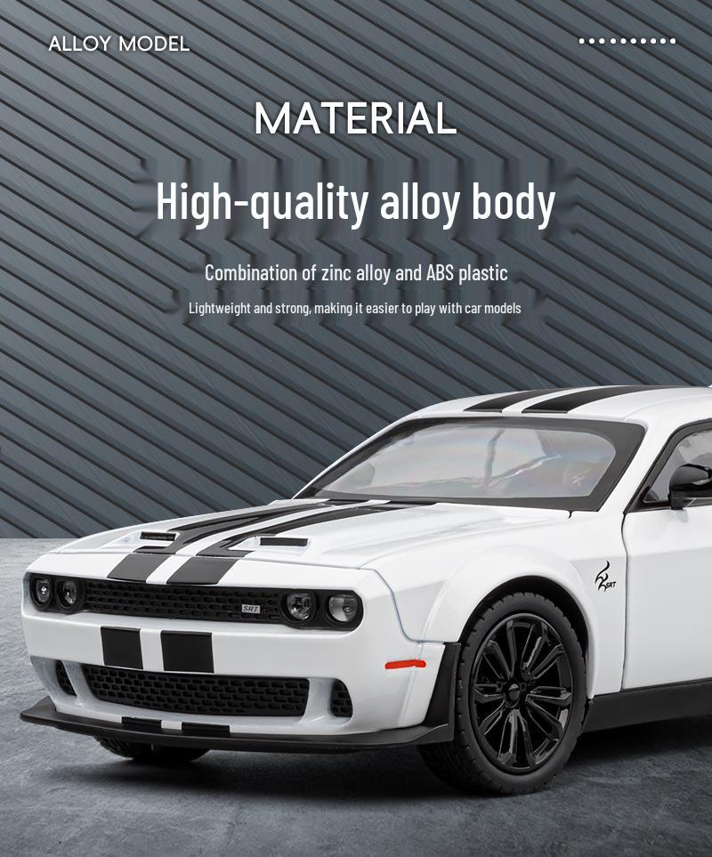Jiaye VB24375 Alloy Hellcat SRT Sports Car Model - Toy Car Figurine for Children