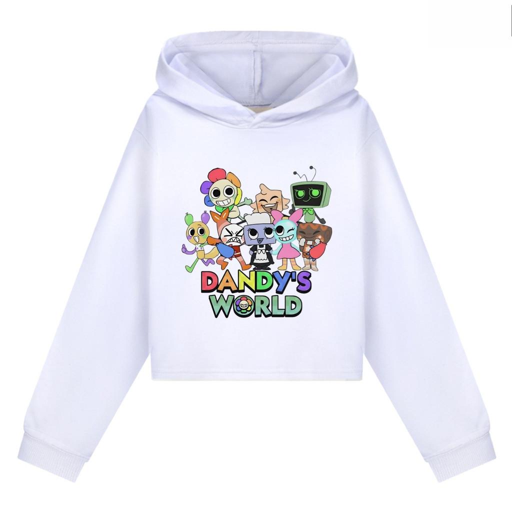 

5407 Дитячі Дівчата Dandy World З принтом Бавовняні Повсякденні Худі з Довгими Рукавами 110cm білий