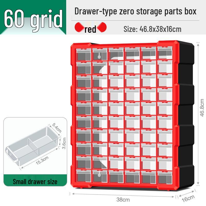 Parts Storage Cabinet with Drawers for Electronics, Hardware, & Screws