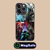 Demon Slayer Akaza Phone Case for iPhone 16 15 14 13 12 11 Pro Max Plus Mini MagSafe Glass Colour Printing Cover Smartphone