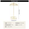 Rotating Jewelry Display Stand Detachable Acrylic Metal Organizers for Necklaces Bracelets Earrings 360 Degree Showcase