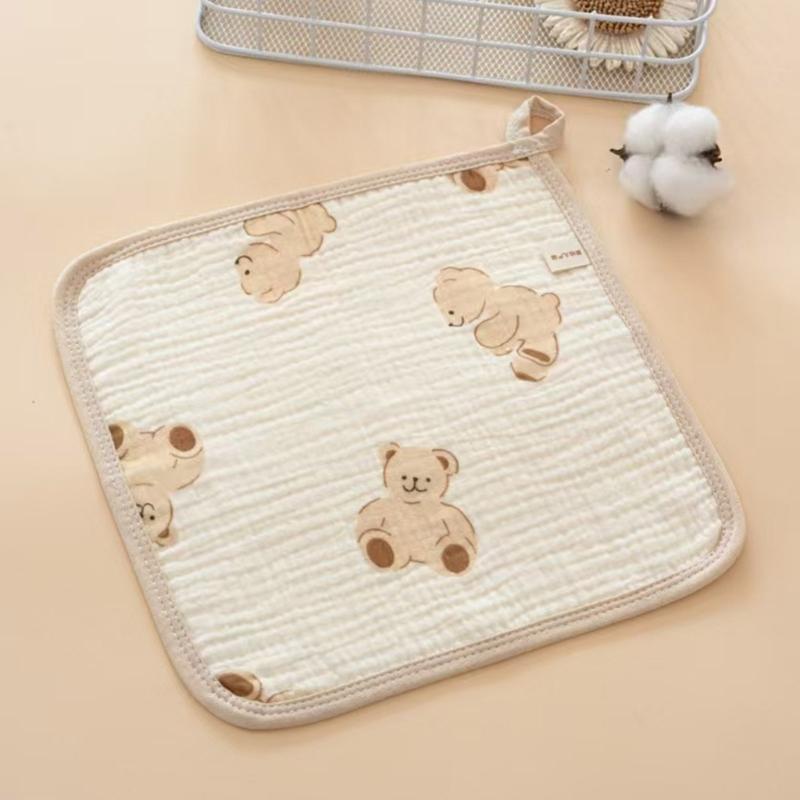 Cotton Drooling Bib Mouth Cloth For Baby Gentle On Skin Machine Washable Saliva Towel Newborns Feeding Accessories