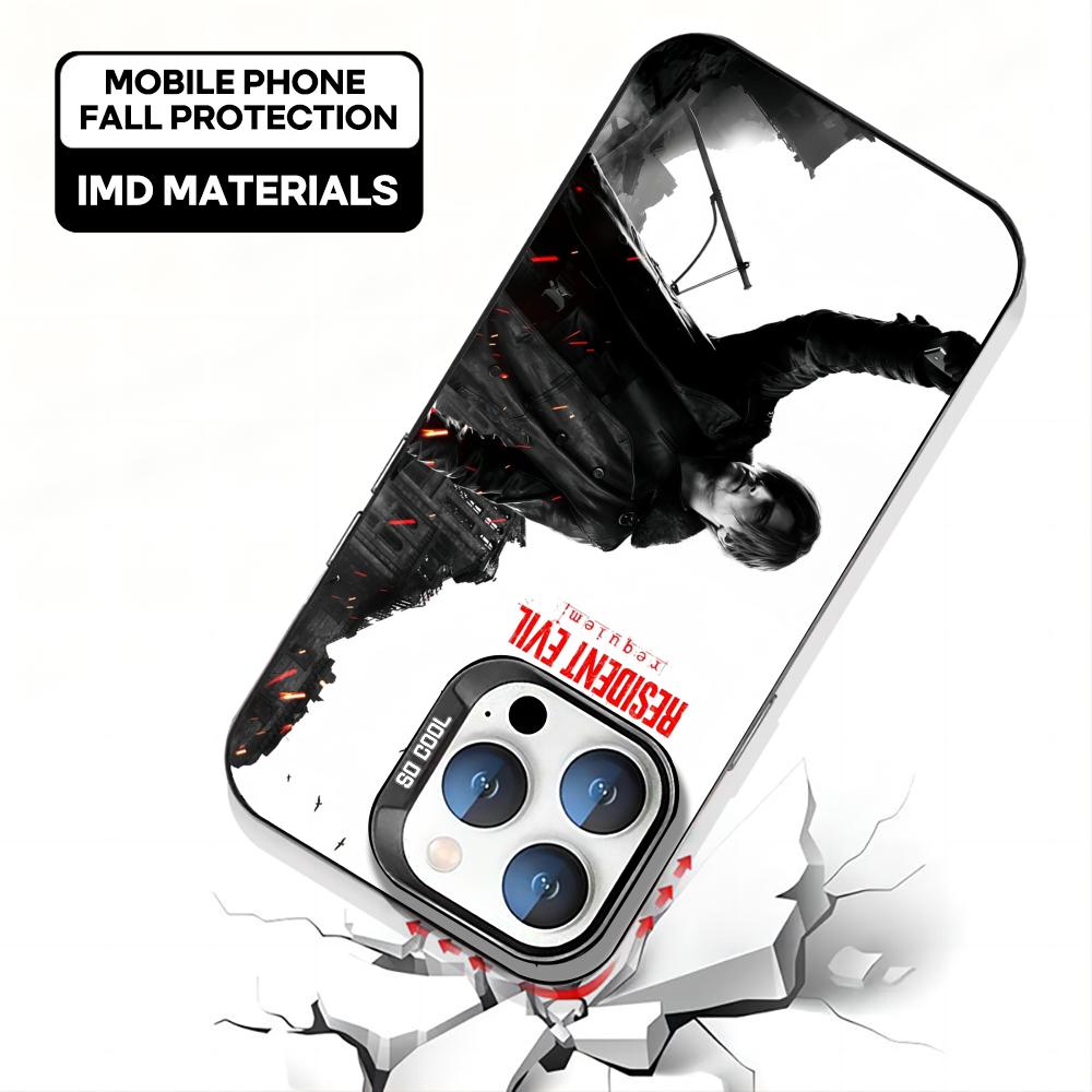 New Game Resident Evil Requiem Phone Case Black IMD Colorful Silver Suitable Case for iPhone 17 16 E 15 14 13 12 11 Pro Max