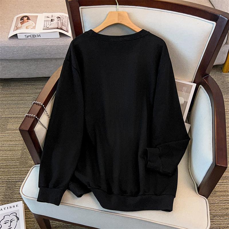 Plus Size Autumn Hoodie for 200-350 Jin, Loose Fit, Bust Sizes 150/160