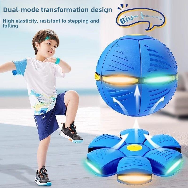 

Parent-child Interaction Magic UFO Children s Foot Deformation Ball Boy Outdoor Sports Rebound Ball Toy Gift