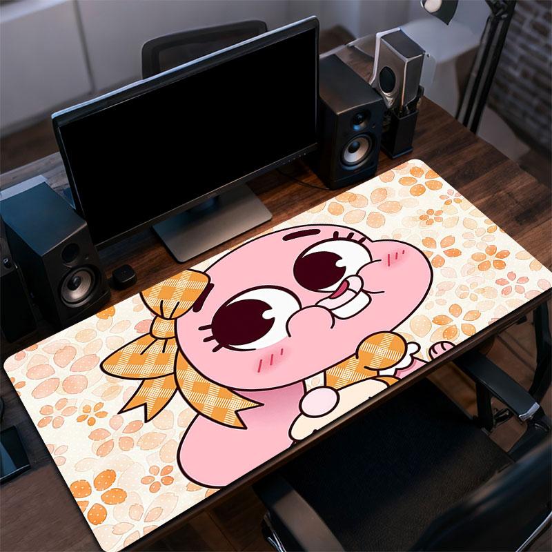 Anais Gumball Mouse Pad, Large Gaming Desk Mat, Non-slip XXL Mousepad for Laptop & Tablet, Mini PC Playmat with Stitched Edges