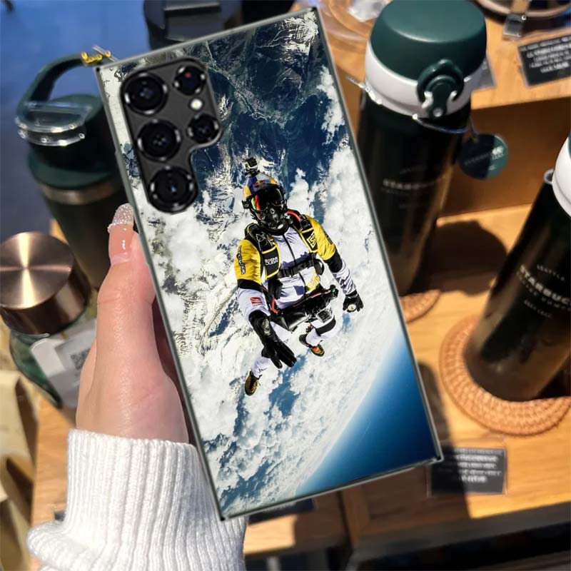Extreme Adventure Parachuting Cases Phone Case for Samsung Galaxy S26 Ultra S25 Edge S24 S23 FE S21 Plus S20 S22 S10 Cover TPU C