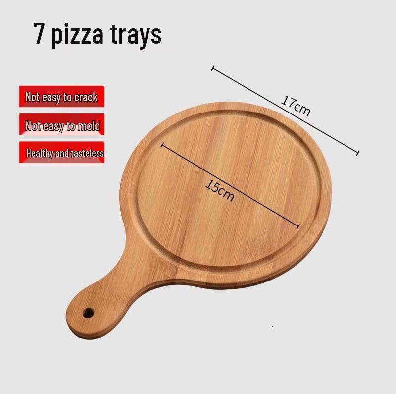 Pizza Baking Set with Bamboo Serving Trays
